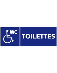 Panneau : toilettes handicapés