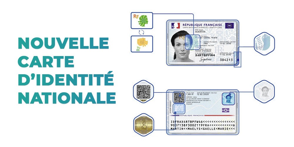 La nouvelle carte d’identité française en relief pour les malvoyants